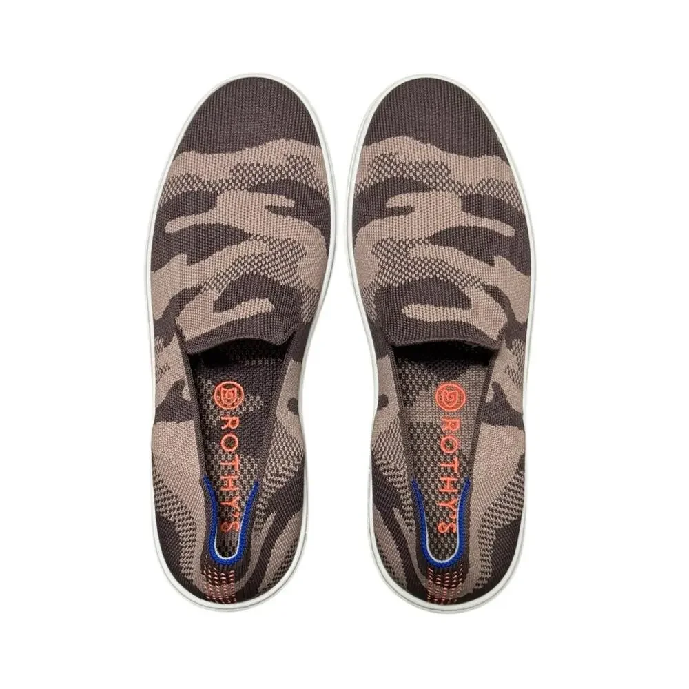 New! Rothy's Taupe Camo Slip On Sneakers (Retired Color) - Size 8.5 - Picture 4 of 8